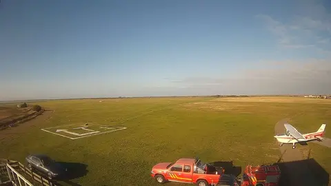 Laatste beeld van Vliegveld Ameland