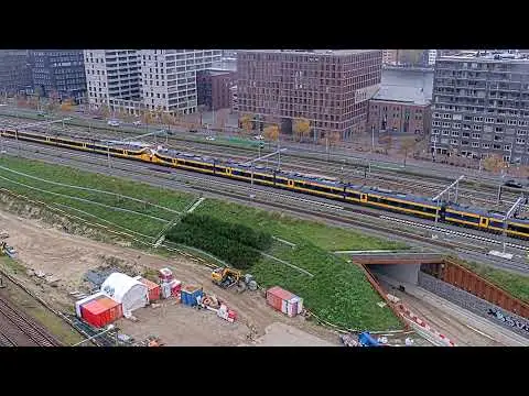 Laatste beeld van Station Amsterdam Centraal Dijksgracht