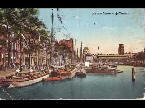 Laatste beeld van Leuvehaven Schiedamsedijk