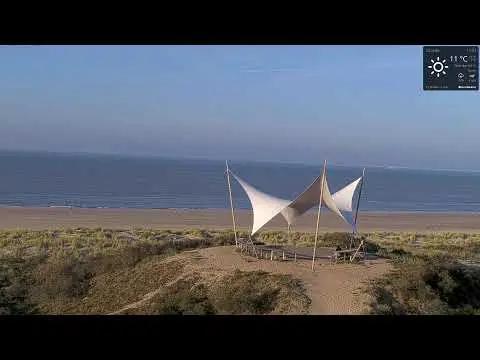 Laatste beeld van Groede Beach North Sea Coast