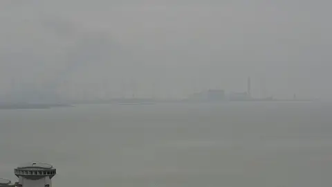Laatste beeld van Hoogwatum (Eemshaven-zijde)