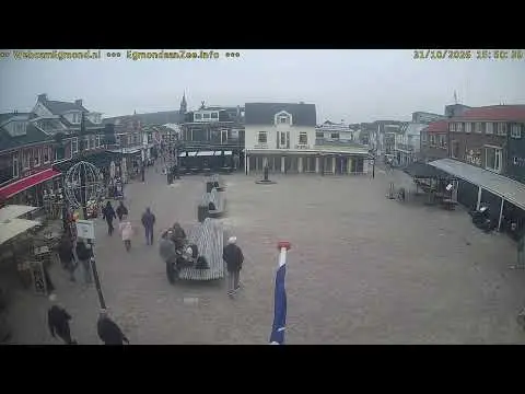 Laatste beeld van Pompplein Egmond aan Zee