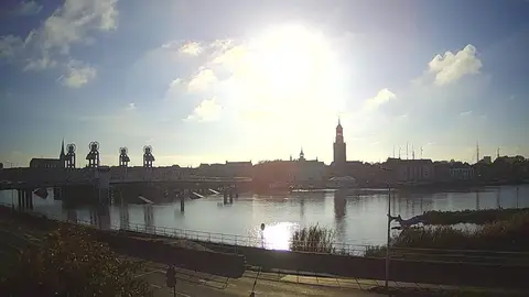Laatste beeld van Stadsbrug Kampen