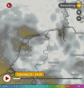 Laatste beeld van Weerstation Marsdijk