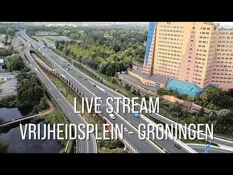 Laatste beeld van Groningen Vrijheidsplein Traffic
