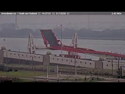 Laatste beeld van Nieuwe Waterweg (Hoek van Holland)