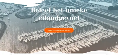 Laatste beeld van Waddenhaven Texel