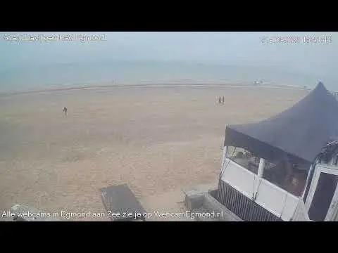 Laatste beeld van Egmond aan Zee kust