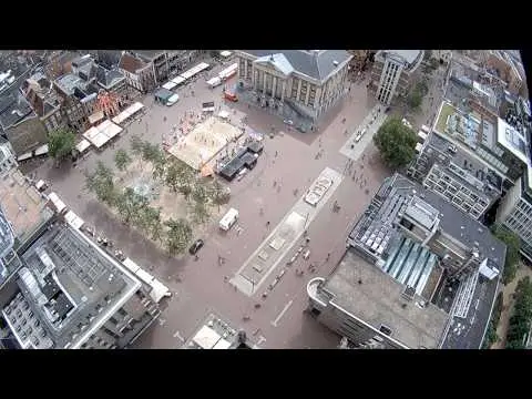 Laatste beeld van Grote Markt vanaf Martinitoren