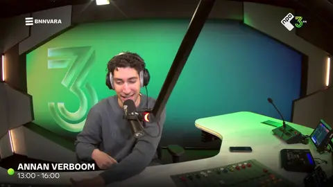 Laatste beeld van NPO 3FM studio (visual radio)