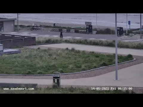 Laatste beeld van Zonsondergang strand Zandvoort