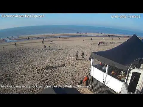 Laatste beeld van Egmond aan Zee North Sea Shore
