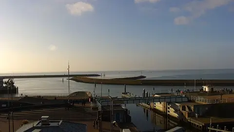 Laatste beeld van Havenmond Harlingen