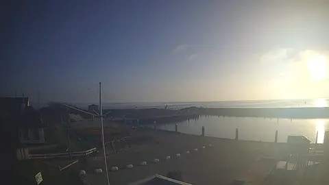Laatste beeld van Havenmond Vlieland