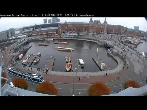 Laatste beeld van Amsterdam - Stationseiland - Centraal station