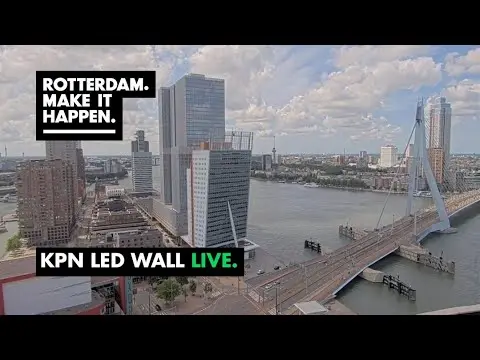 Laatste beeld van Erasmusbrug, Rotterdam - KPN Led Wall
