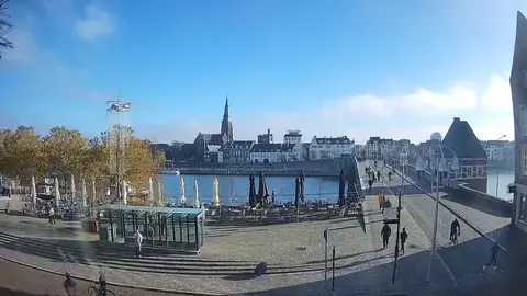 Laatste beeld van Maasboulevard, Maastricht