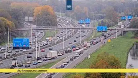 Laatste beeld van A12 knooppunt Lunetten