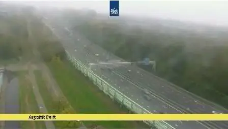 Laatste beeld van A13 Delft
