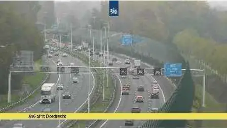 Laatste beeld van A16 Dordrecht