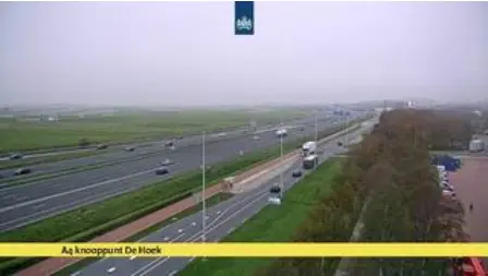 Laatste beeld van A4 knooppunt De Hoek